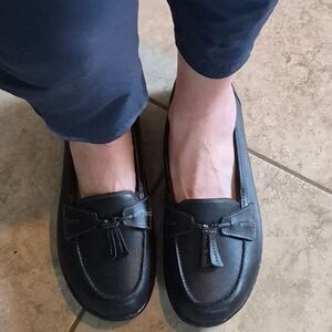 Clarks Ashland Bubble Loader, Upper Leather Slip-Ons Sz 11